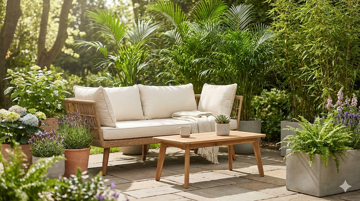 How to Combine Plants and Furniture in Garden Design