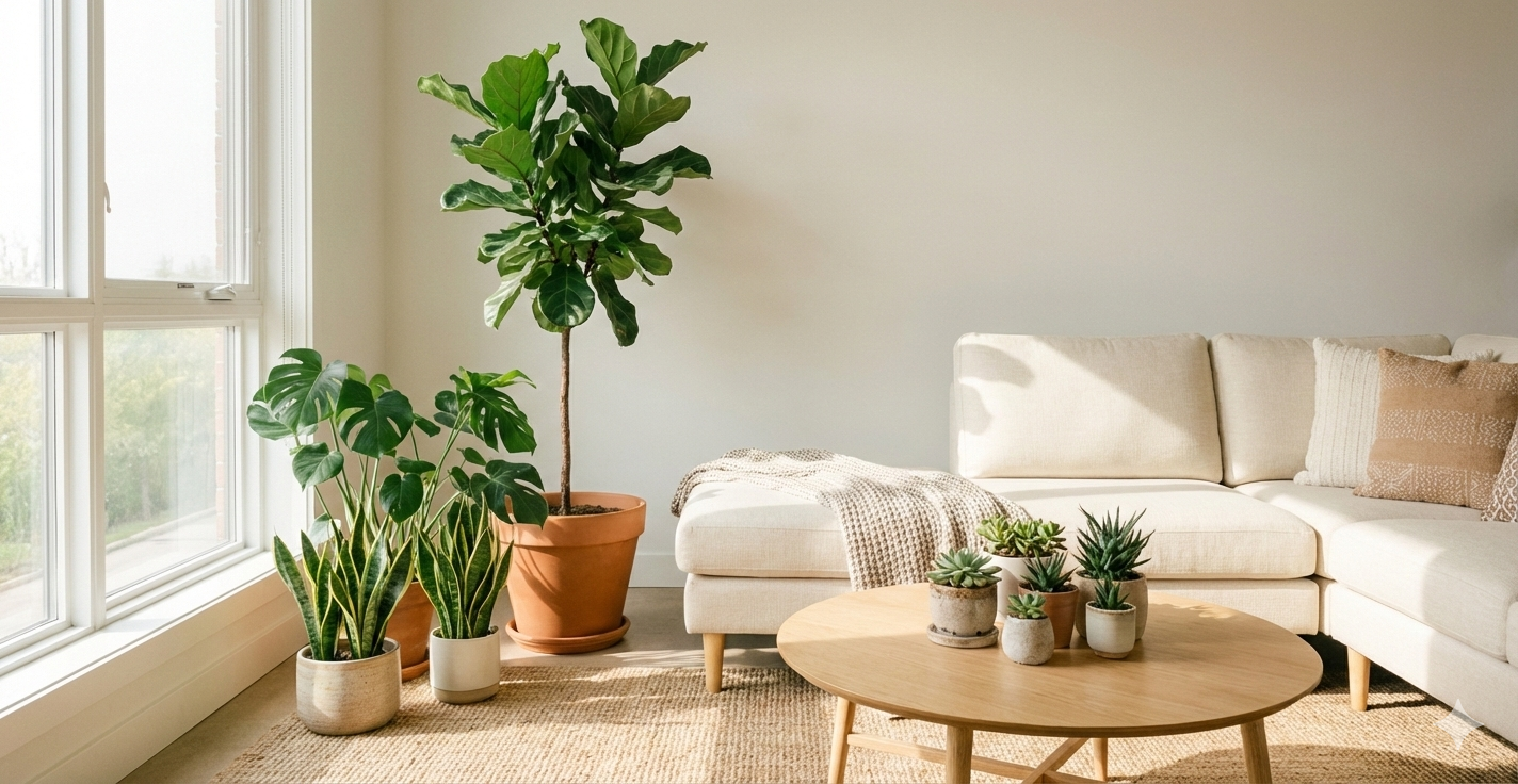 How to Combine Multiple Indoor Plants for a Stylish Look